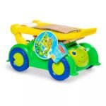 Melissa & Doug Sunny Patch Snappy Turtle Lawn Mower - Pretend Play Toy for Kids: Gross Motor Skills, Sound Effects - Image 2